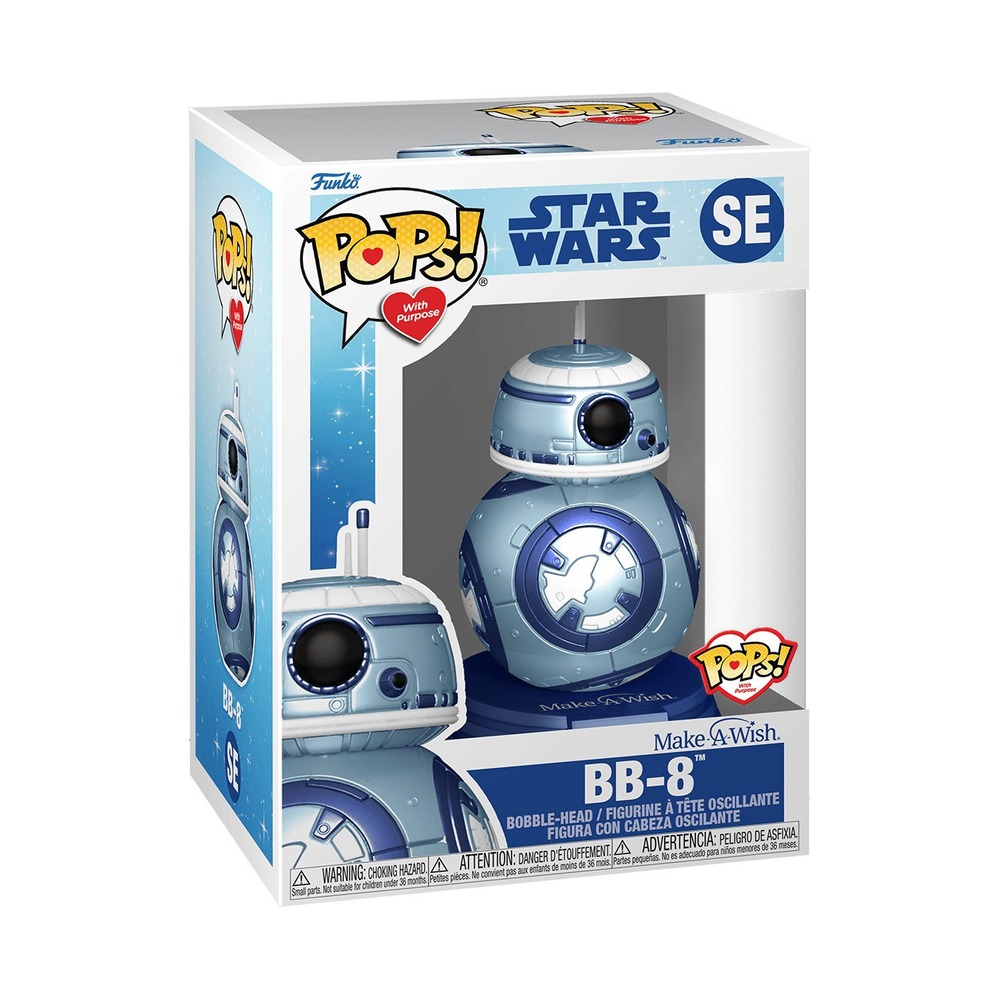 Funko Pop Star Wars BB-8 Metallic Make A Wish 2022 Vinyl Figure 63672